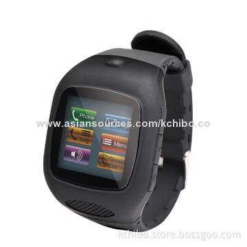 Touch Screen MP3/MP4 Watch Phone with Built-in Bluetooth, Supports Up to 32GB Memory T-flash Card